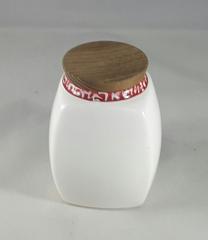 Gmundner Keramik-Vorratsdose mit Holzdeckel  10 cm